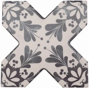 Декоративный элемент Cevica Becolors Cross Dec. Stencil Navy 132,5x132,5 матовый