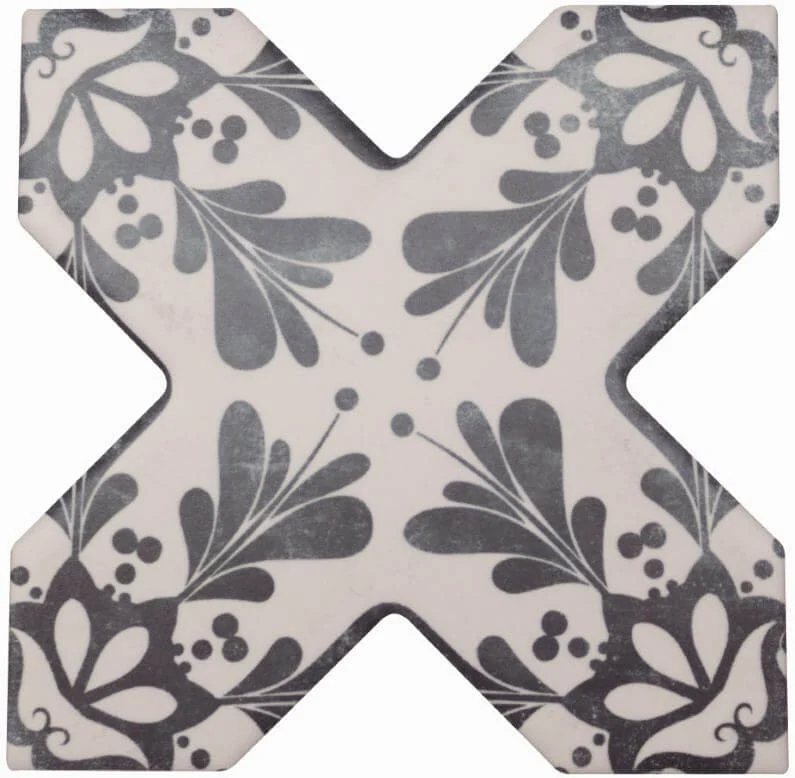 Декоративный элемент Cevica Becolors Cross Dec. Stencil Navy 132,5x132,5 матовый