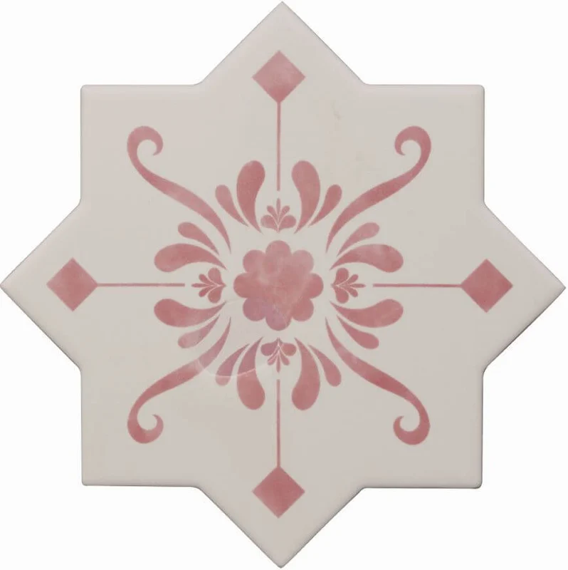 Декоративный элемент Cevica Becolors Star Dec. Stencil Coral 132,5x132,5 матовый