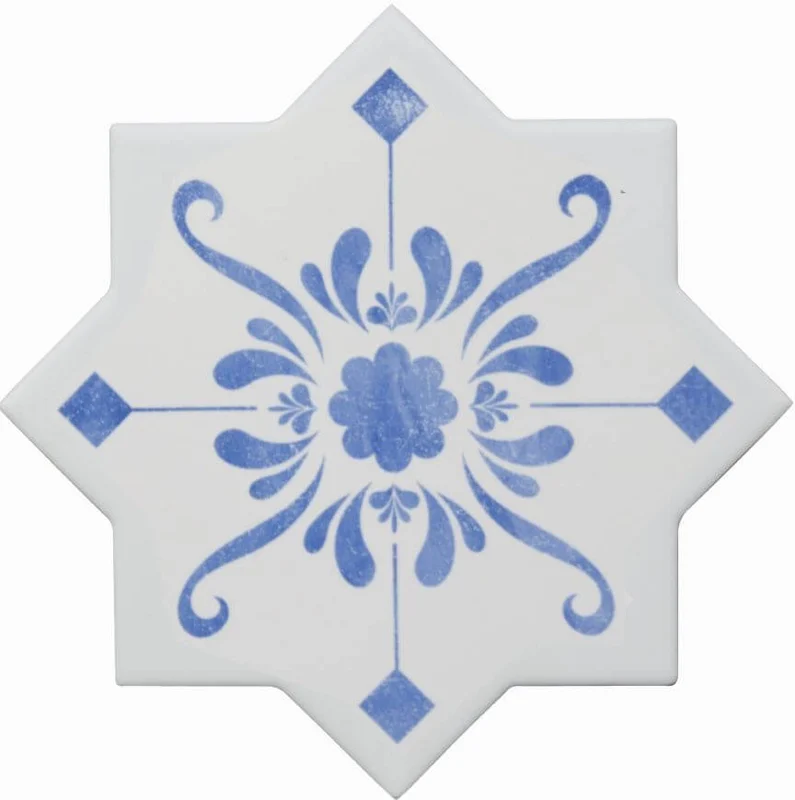 Декоративный элемент Cevica Becolors Star Dec. Stencil Electric Blue 132,5x132,5 матовый
