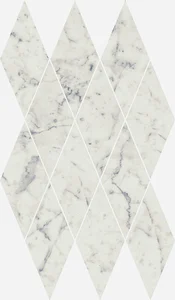 Мозаика Italon Charme Extra Carrara Mosaico Diamond 28x48 полированная
