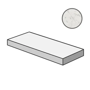 Ступень Italon Charme Extra Carrara Scalino Angolare SX 33x120 матовая