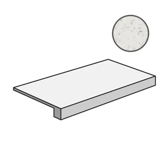 Ступень Italon Charme Extra Carrara Scalino Frontale 33x60 матовая
