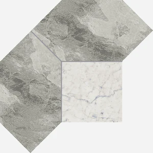 Декоративный элемент Italon Charme Extra Silver Mosaico Polygon 21x28,5 полированный