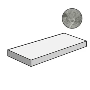 Ступень Italon Charme Extra Silver Scalino Angolare DX 33x120 матовая