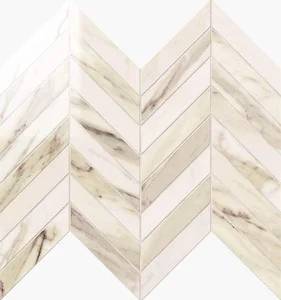 Мозаика Novabell Chevron Calacatta Beige Lapp. IMP 332L 24,7x30 лаппатированная
