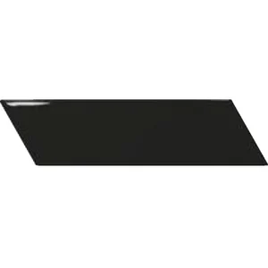 Плитка Equipe Chevron Wall Black Right 23366 5,2x18,6 глянцевая