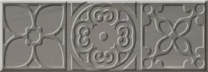 Декоративный элемент Cifre Bulevar Altair Grey Decor 10x30 глянцевый