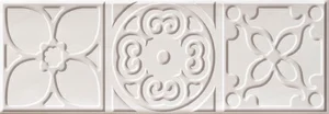Декоративный элемент Cifre Bulevar Altair White Decor 10x30 глянцевый