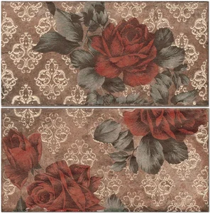 Декоративный элемент Cir Chicago Inserto Vintage Roses S/2 Old Chicago 1047608 10x20 матовый