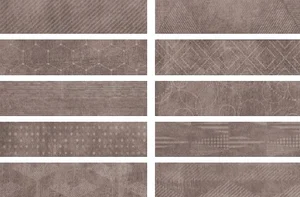 Керамогранит Cir Docklands Freeport Brownwall (10 Soggettu Mix) 1047176 8,6x35 матовый
