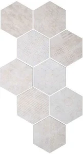 Керамогранит Cir Docklands Hexagon Freeport White 1047337 24x27,7 матовый