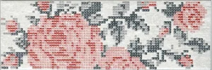 Декоративный элемент Cir Docklands Inserto Flowers White S/1 8,6x26,2 матовый