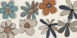 Декоративный элемент Cir Mat C Dec Daisy Mix 8 1055517 40x40 матовый
