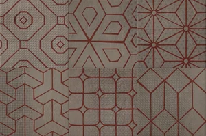 Декоративный элемент Cir Mat Dec Red Mix Smoke 6 1055574 20x20 матовый