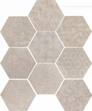 Керамогранит Cir Riabita Il Cotto Esagona Fabric Shabby Chic 1047252 24x27,7 матовый