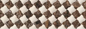 Плитка Click Clasic Decor Dark 25x75 глянцевая