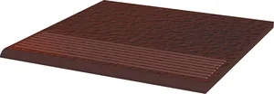 Paradyz Cloud Brown Duro Ступень прямая 30x30 структурированная