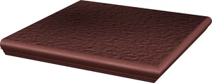 Paradyz Cloud Brown Duro Ступень с носиком угловая 33x33 структурированная