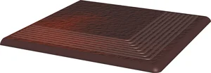 Paradyz Cloud Brown Duro Ступень угловая 30x30 структурированная