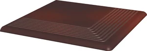 Paradyz Cloud Brown Ступень угловая 30x30 матовая