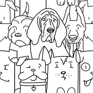 Керамогранит Codicer Oh My Dog White 25x25 сатинированный