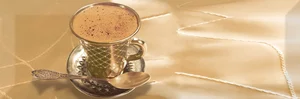 Декоративный элемент Absolut Keramika Coffee Gold C 10x30 глянцевый