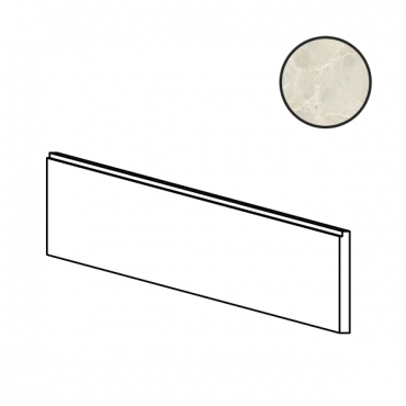 Бордюр Coliseumgres Da Vinci White Battiscopa 610130005297 7,2x60 матовый