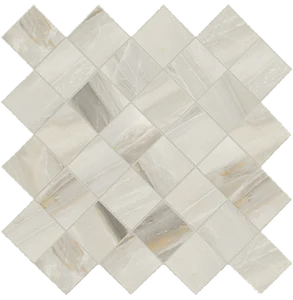 Мозаика Coliseumgres Firenze Bianco Mosaico 27x27 лаппатированная