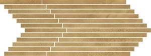 Мозаика Coliseumgres Linate Golden Mosaico Strip 620110000175 17,7x53,3 натуральная