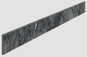 Бордюр Coliseumgres Uffizi Black Battiscopa 7,2x90 матовый