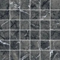 Мозаика Coliseumgres Uffizi Black Mosaico 30x30 матовая