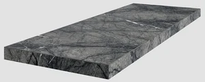 Ступень Coliseumgres Uffizi Black Scalino Angolo Dx 33x90 матовая