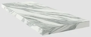 Ступень Coliseumgres Uffizi White Scalino Angolo Sx 33x90 матовая