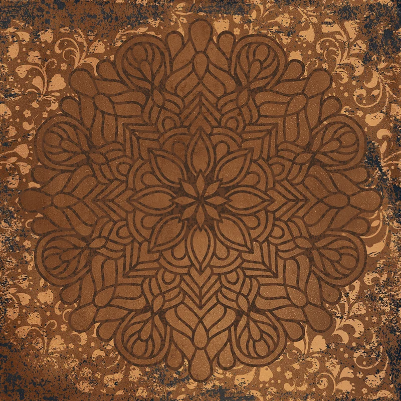 Керамогранит Colortile Rare Antique Brass Decor 60x60 матовый