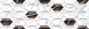 Декоративный элемент Colortile Carara Hexa Decor 30x90 матовый