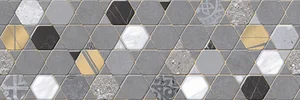 Декоративный элемент Colortile Cemento Ash Crystal Decor 30x90 матовый