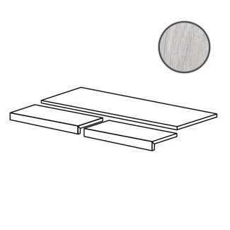 Ступень ABK Comp. Scalino Soleras Bianco Rett 35x80 матовая