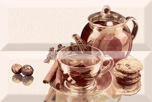 Панно Absolut Keramika Composicion Tea 01 20x30 глянцевое