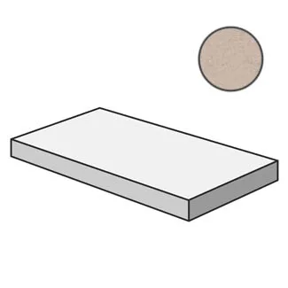 Ступень Ariana Concrea Bone Lux Gra. Top Ang. SX 32x120 полированная