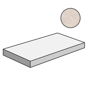 Ступень Ariana Concrea White Sat Gra. Top Ang. DX 32x120 сатинированная