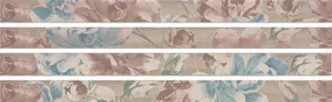 Декоративный элемент Azulejos Alcor Copenhague Cen. Flower Perla 4,8x75 глянцевый
