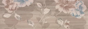 Декоративный элемент Azulejos Alcor Copenhague Dec. Flower Perla 3 25x75 глянцевый