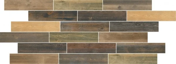 Керамогранит Fioranese Cottage Wood Mix 5 Colori 13x61 матовый