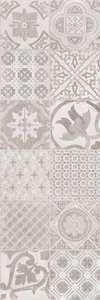 Вставка Creto Porto Vetro Grey W/DEC M NR Glossy 1 MEZ19D17200C 25x75 глянцевая