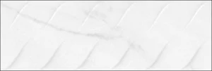 Плитка Cristacer Minerva Waves White 25x75 глянцевая