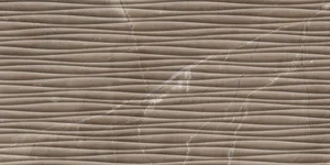 Плитка Cube Ceramica Mumbai Coffee Waves 30x60 рельефная