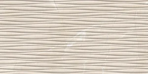 Плитка Cube Ceramica Mumbai Crema Waves 30x60 рельефная