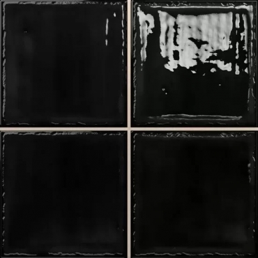Плитка Dar Ceramics Noa Black 7319 20x20 глянцевая