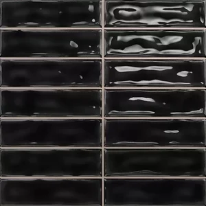 Плитка Dar Ceramics Sticks Black 7325 20x20 глянцевая